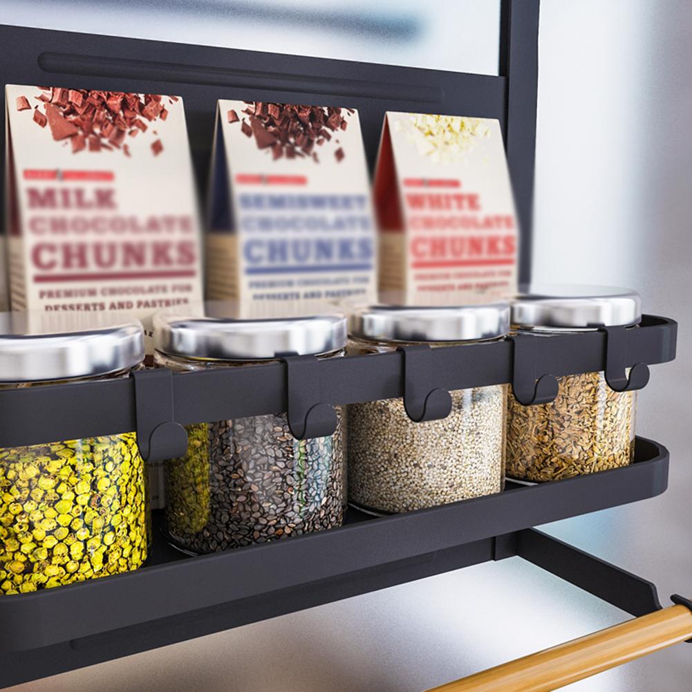 Magnetic Kitchen Storage Rack with Paper Towel Holder | Refrigerator Organizer