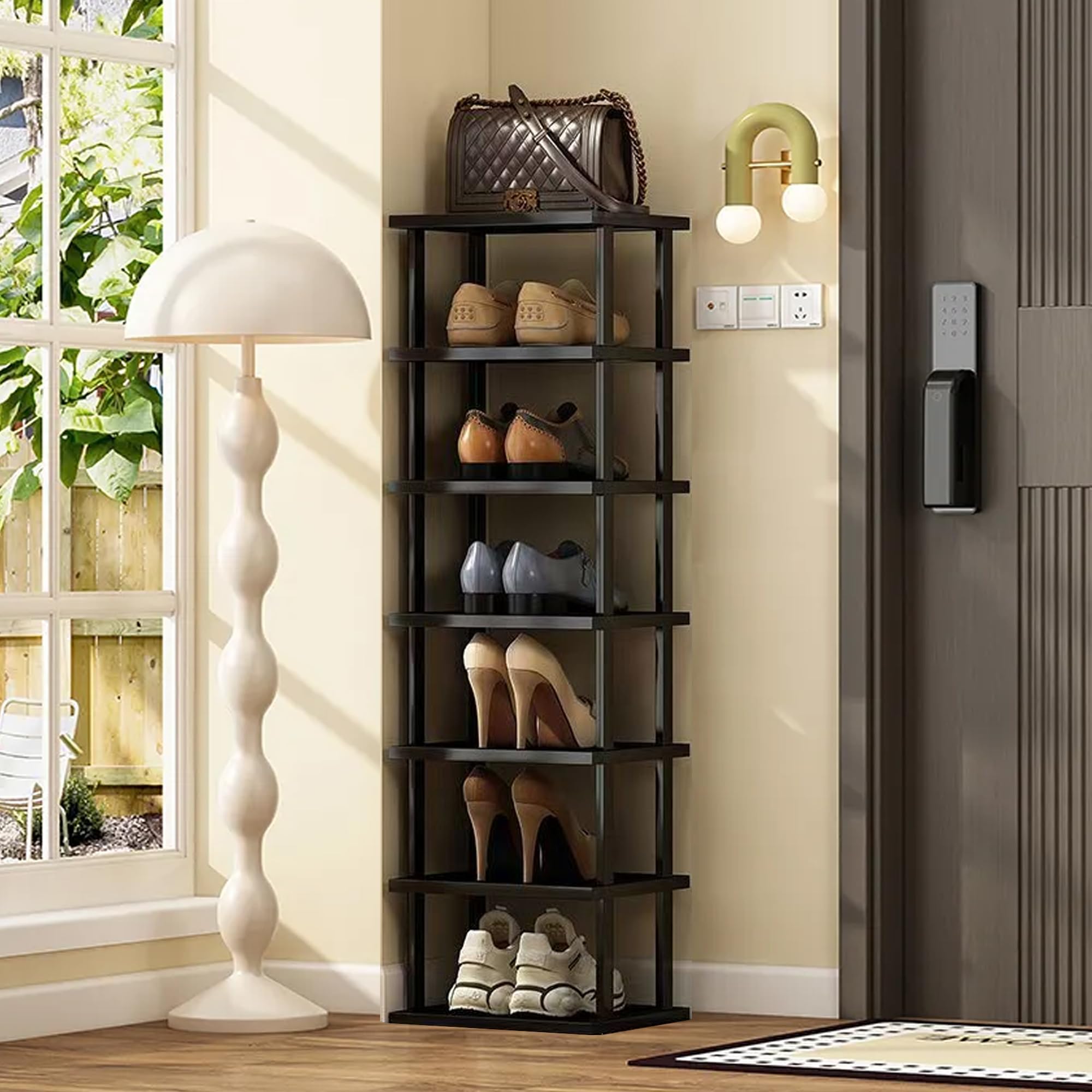 Space-Saving Vertical Shoe Rack