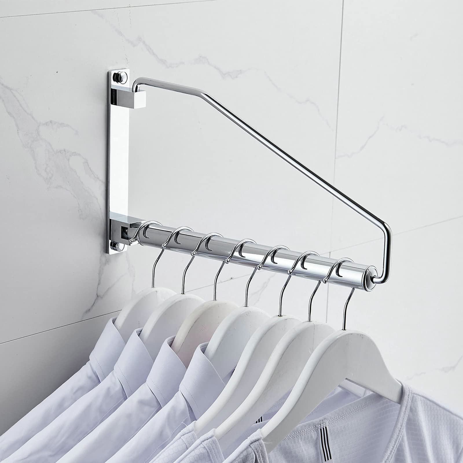 Space Saving Wall Clothes Rack