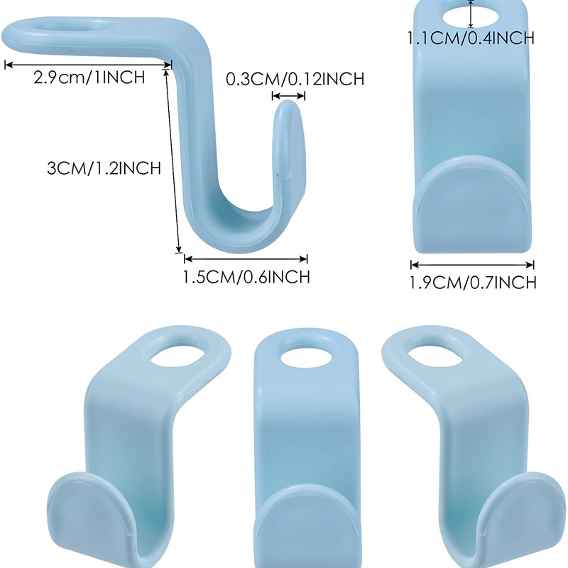 Closet Space Saving Connector Hooks | 40 Pack