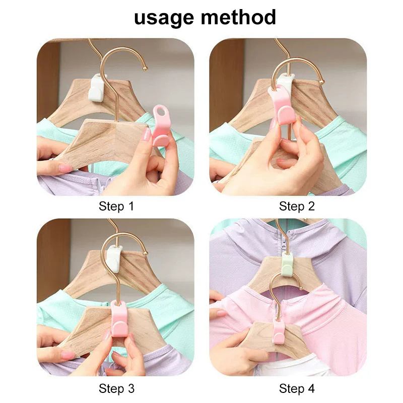 Closet Space Saving Connector Hooks | 40 Pack