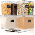 Space Made Simple Premium Pantry Container Set | 6 Airtight Food Canisters