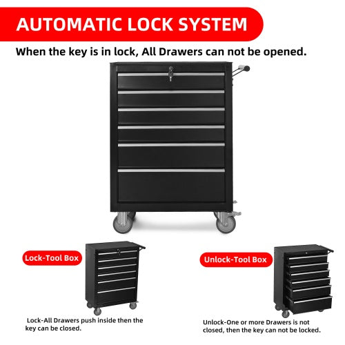 Heavy Duty 6 Drawer Rolling Tool Chest