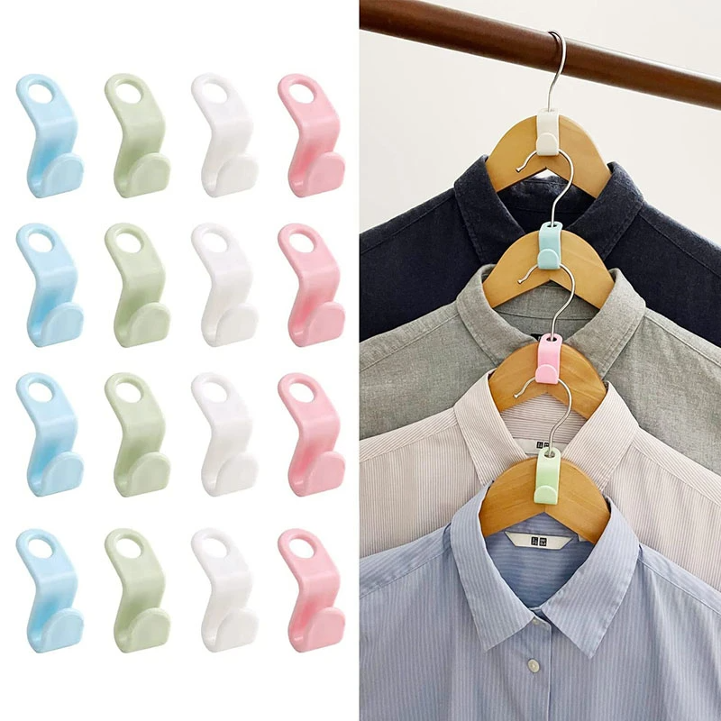 Closet Space Saving Connector Hooks | 40 Pack