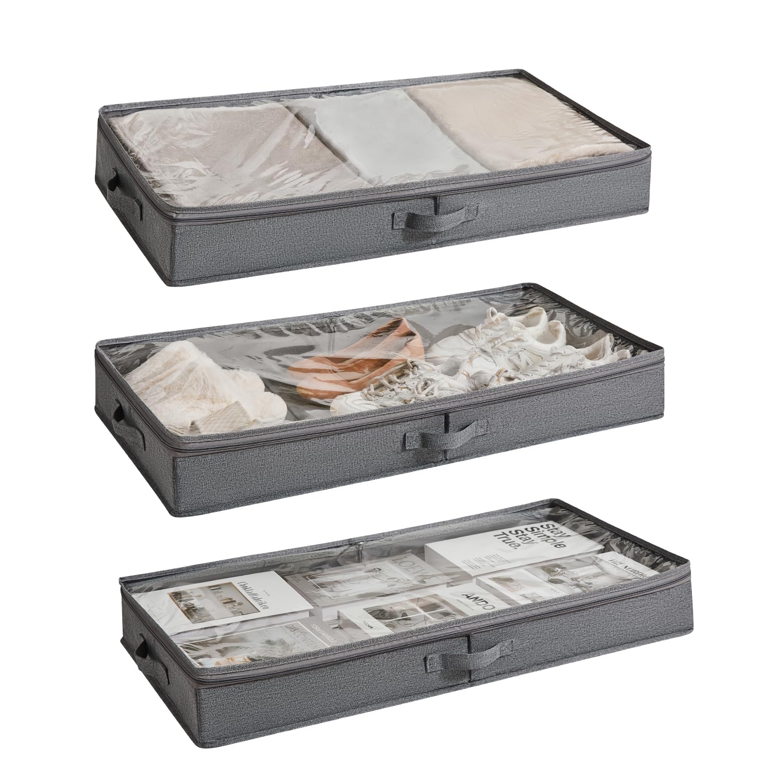 Premium Under-Bed Storage Containers | 3-Pack