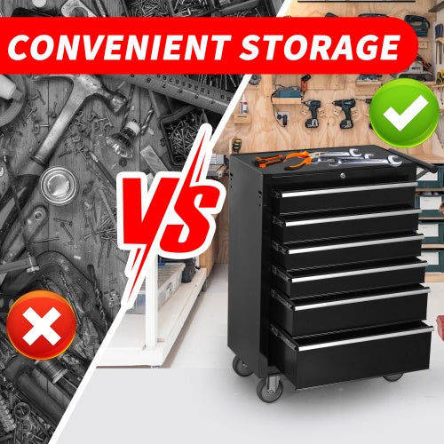 Heavy Duty 6 Drawer Rolling Tool Chest