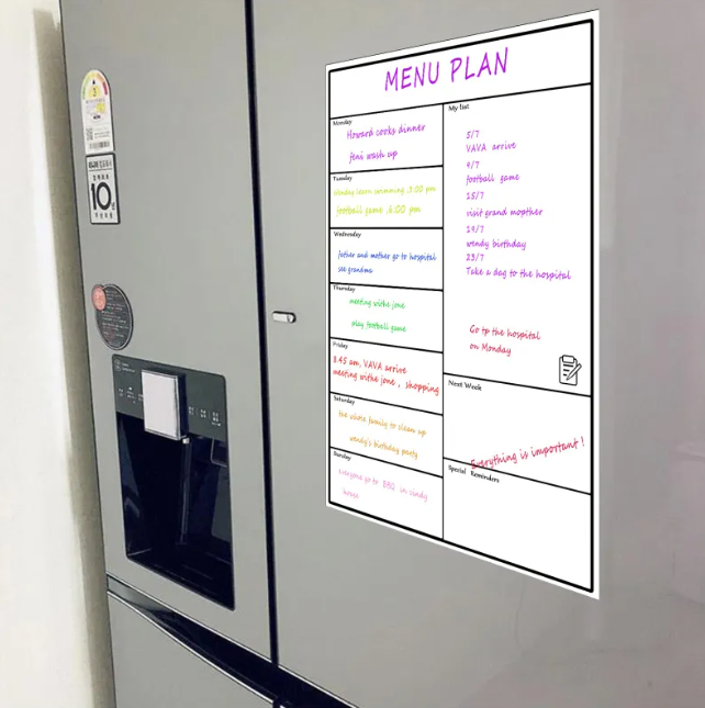 Magnetic Refrigerator Weekly Planner
