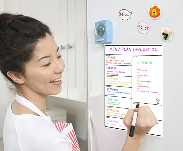 Magnetic Refrigerator Weekly Planner
