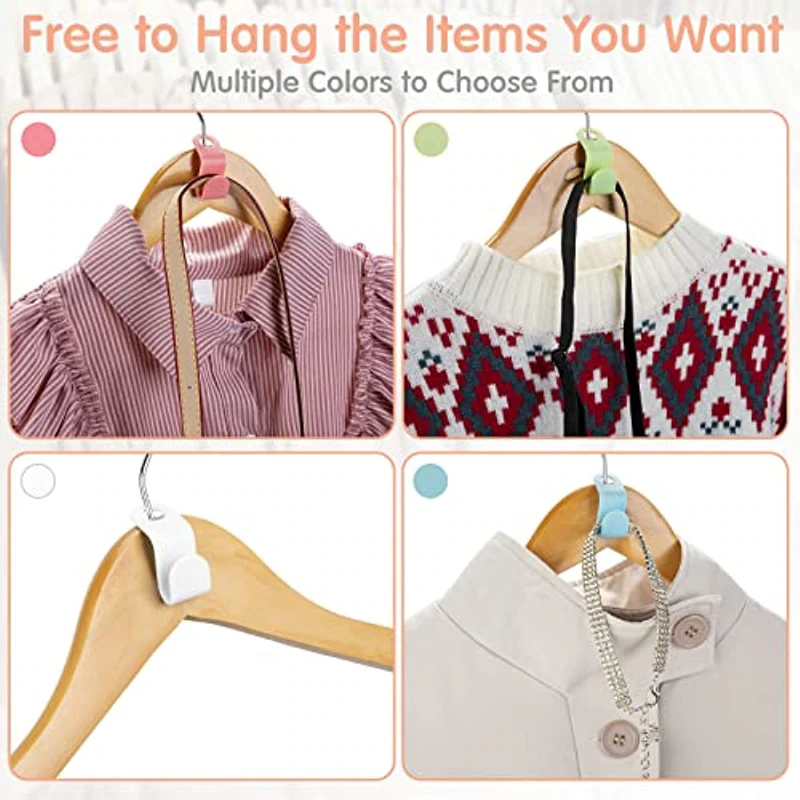 Closet Space Saving Connector Hooks | 40 Pack