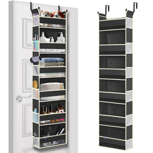 6-Shelf Over-the-Door Storage Organizer with Side Pockets
