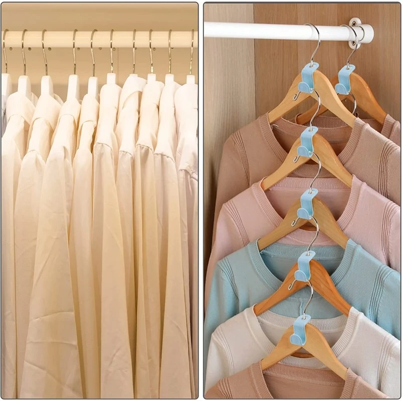 Closet Space Saving Connector Hooks | 40 Pack
