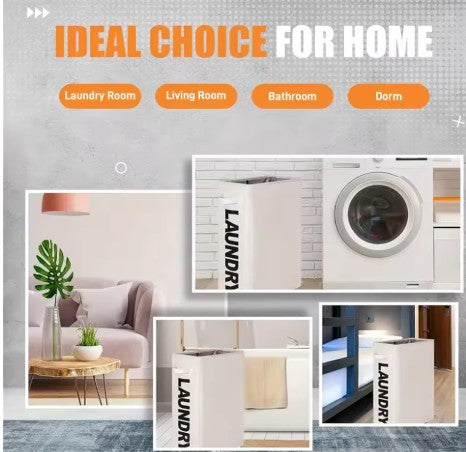 Slim Rolling Laundry Hamper | Space Made Simple