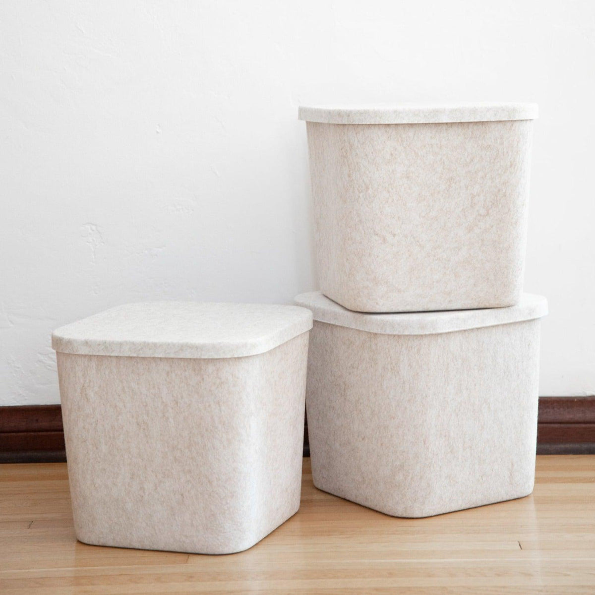 Sculpted Felt Storage Bin