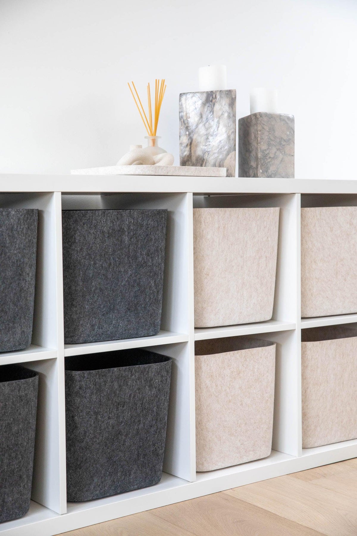 Sculpted Felt Storage Bin