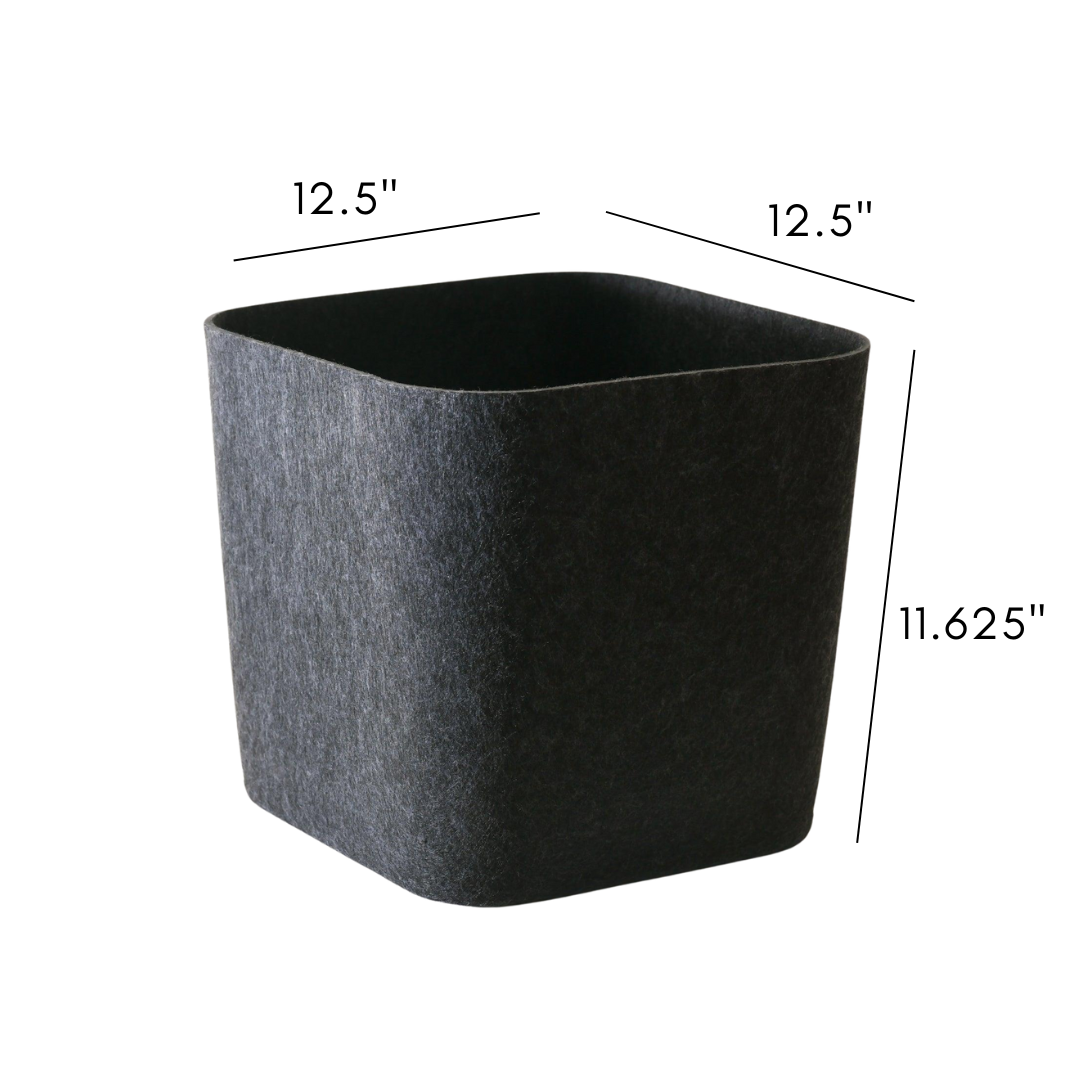 Sculpted Felt Storage Bin