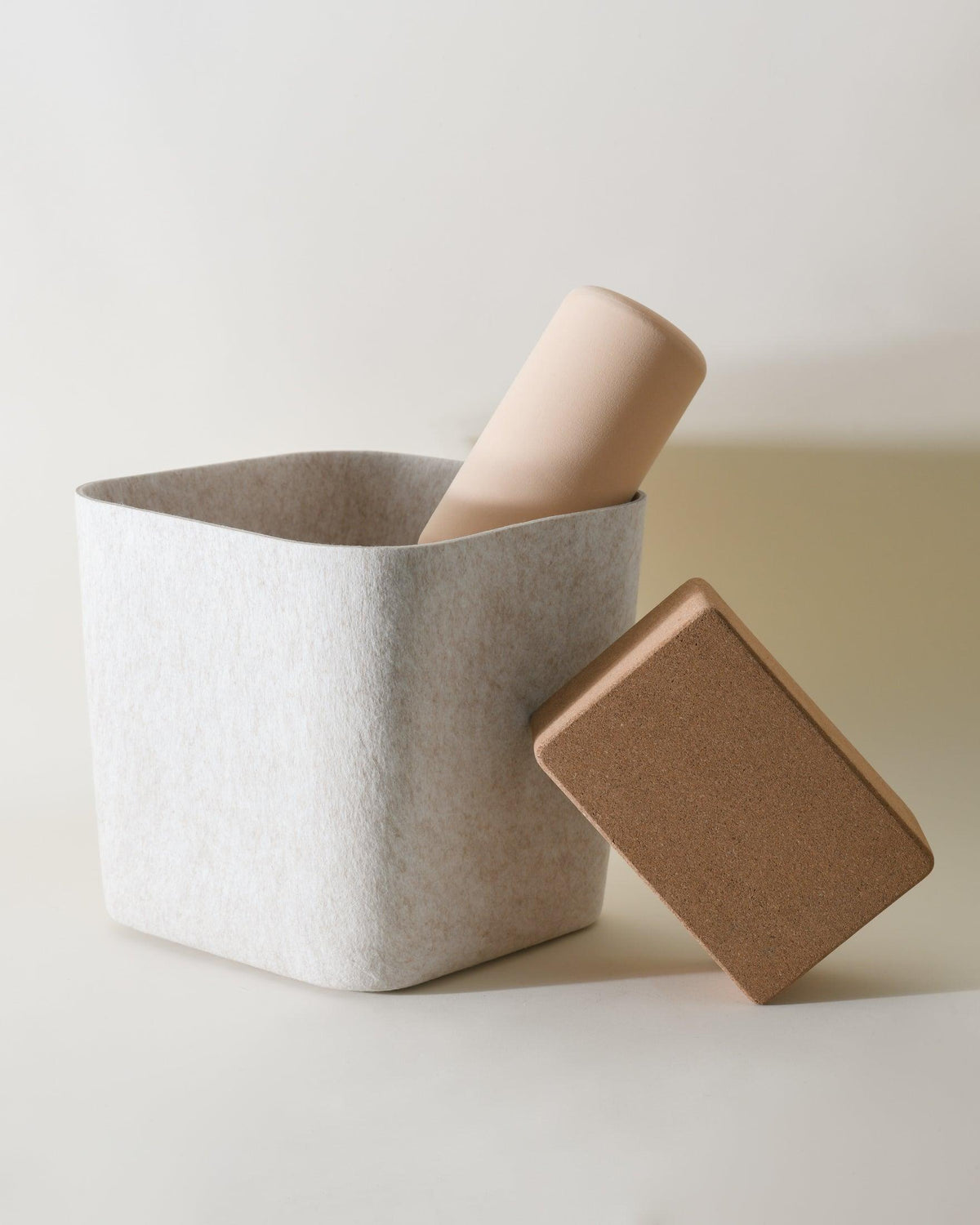 Sculpted Felt Storage Bin