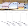 Clear Closet Shelf Dividers (4-Pack)
