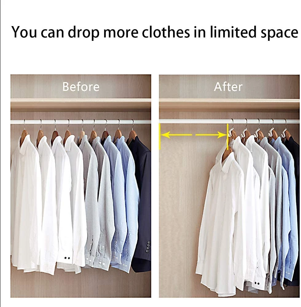 Closet Space Saving Connector Hooks | 40 Pack