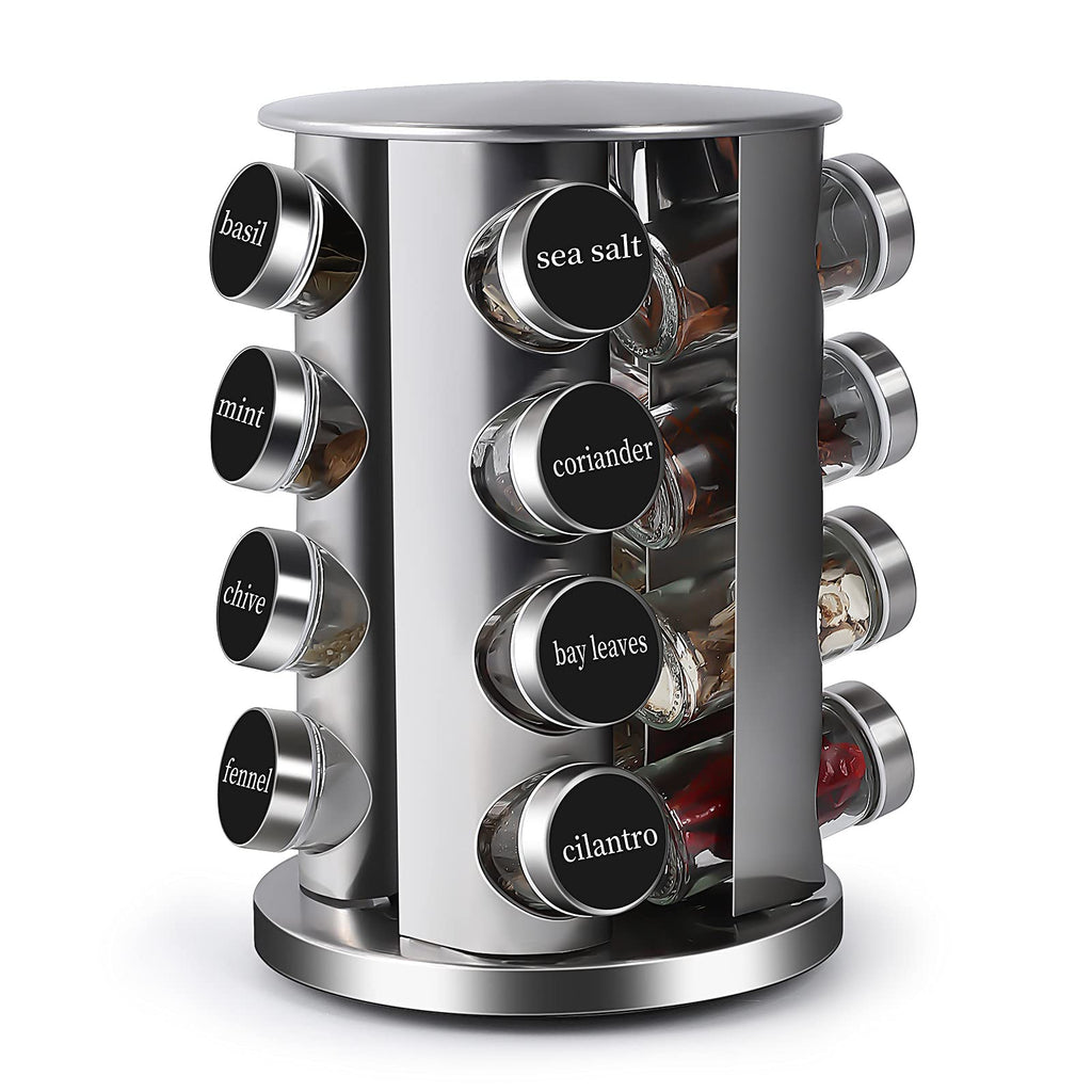 Modern Rotating Spice Rack Organizer