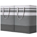 2-Pack Foldable Laundry Hampers with Handles | Waterproof Fabric Laundry Baskets