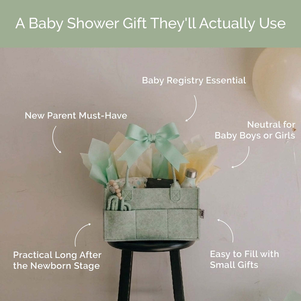 Felt Diaper Caddy
