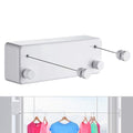 Retractable Wall-Mounted Clothesline | Space-Saving Indoor & Outdoor Laundry Drying Rack