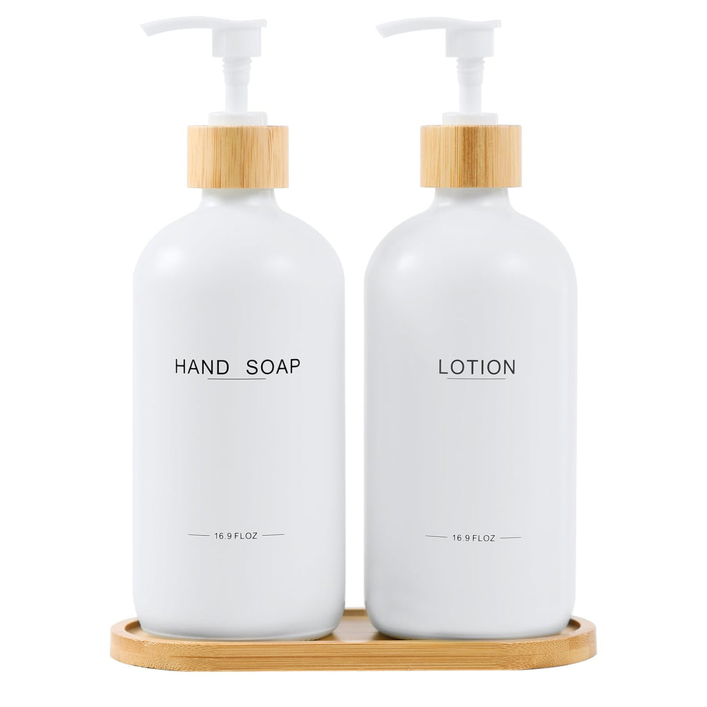 Luxury Bathroom Soap & Lotion Dispenser Set