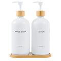 Luxury Bathroom Soap & Lotion Dispenser Set