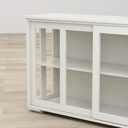 Modern Glass Door Storage Cabinet for Kitchen & Dining