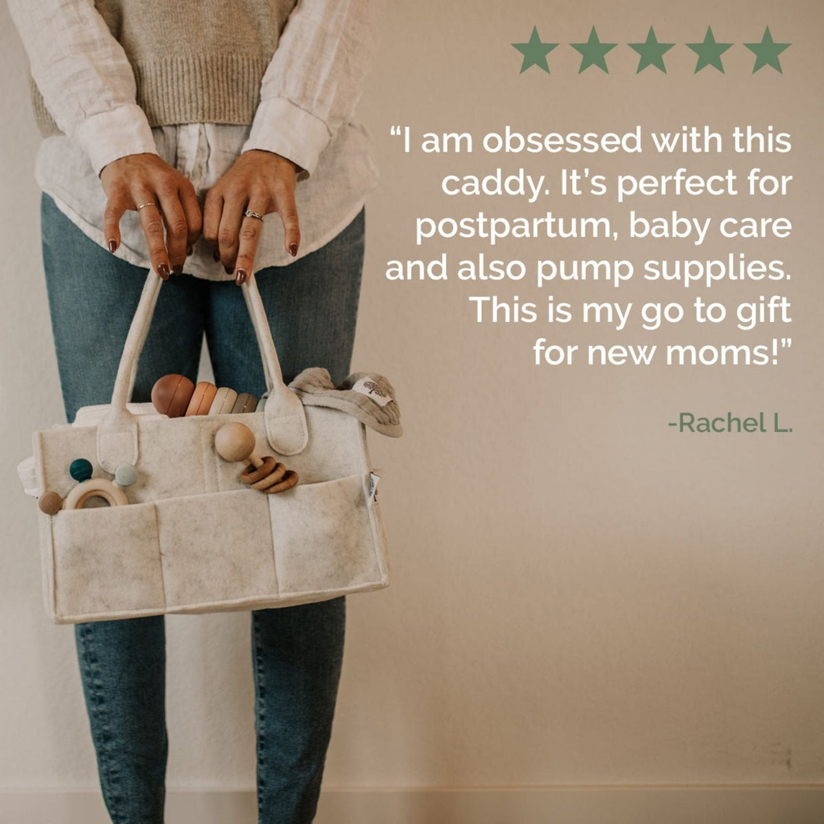 Felt Diaper Caddy